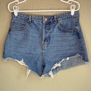 Wild Fable Jean Shorts Women's 12 High Rise Cut Off Frayed Hem